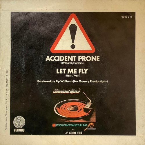 ACCIDENT PRONE Picture Sleeve Rear