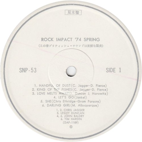 ROCK IMPACT '74 SPRING White Label Promo Side A