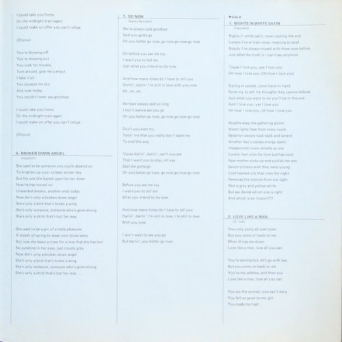 MARQUEE - THE COLLECTION 1958-1983 VOL 2 Gatefold Lyric Booklet Inner