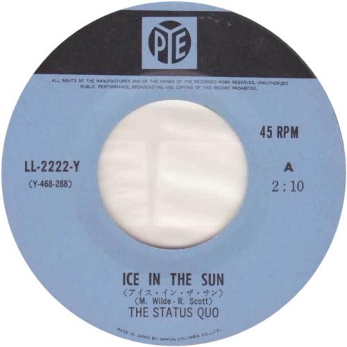 ICE IN THE SUN Label Side A
