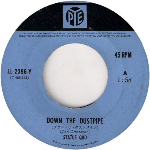 DOWN THE DUSTPIPE Label Side A