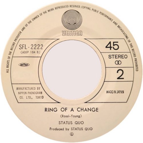 ROCKIN' ALL OVER THE WORLD Label Side B