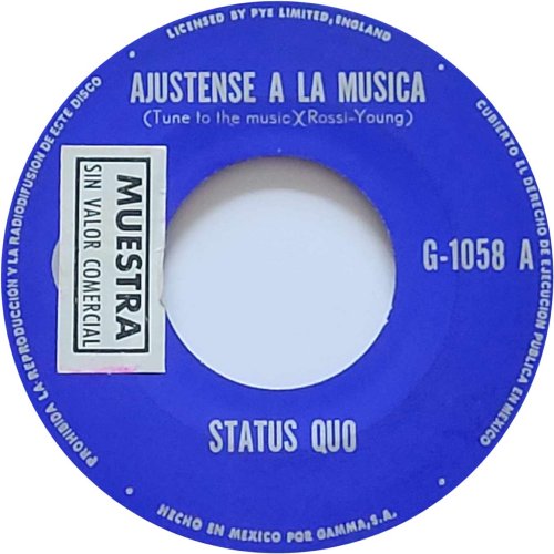 TUNE TO THE MUSIC Promo Side A