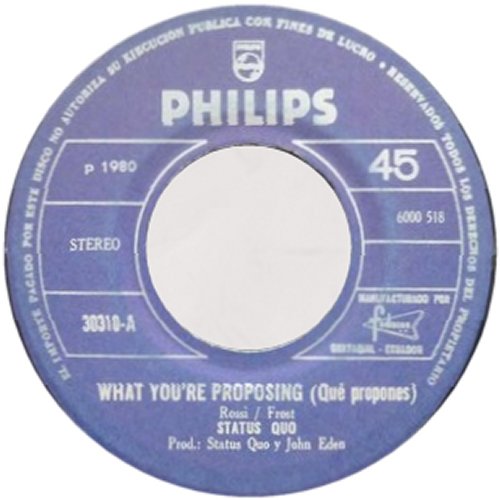 ECUADOR: WHAT YOU'RE PROPOSING Label Side A