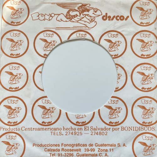 EL SALVADOR: GREEN TAMBOURINE Company Sleeve Rear