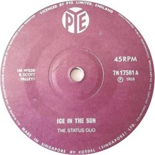 SINGAPORE: ICE IN THE SUN Label Label