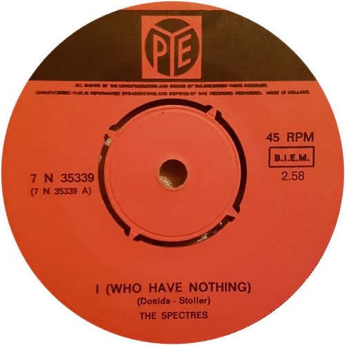 I (WHO HAVE NOTHING) Label Side A