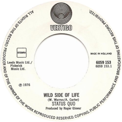 WILD SIDE OF LIFE Label Side A