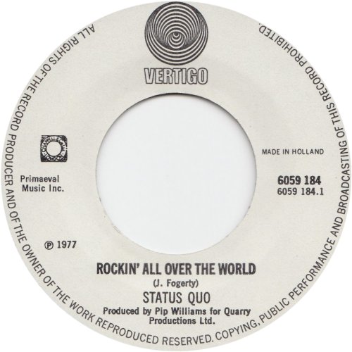 ROCKIN' ALL OVER THE WORLD Label 1 Side A