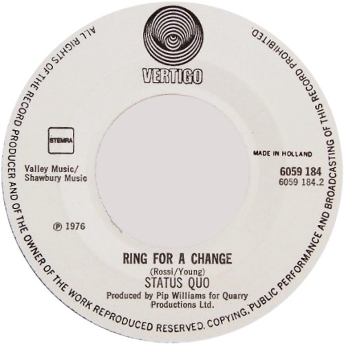 ROCKIN' ALL OVER THE WORLD Label 1 Side B