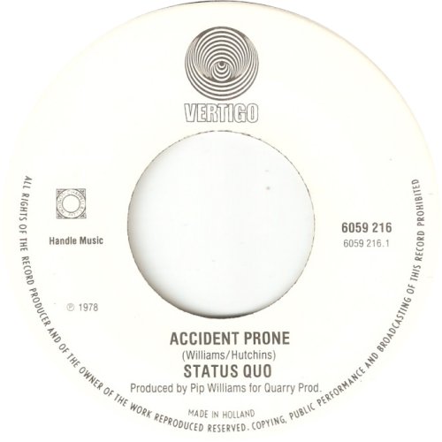 ACCIDENT PRONE Label 2 Side A