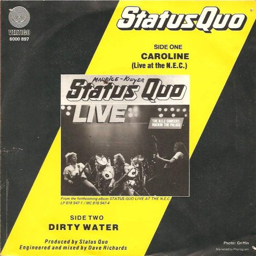 CAROLINE (LIVE AT THE NEC) Sleeve Rear