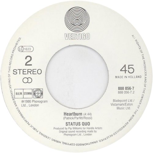 IN THE ARMY NOW Label 1 Side B