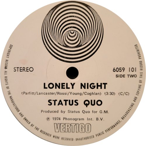 BREAK THE RULES Label Side B