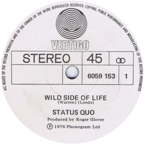 WILD SIDE OF LIFE Label Side A