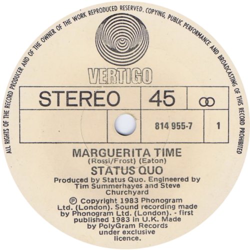 MARGUERITA TIME Label Side A