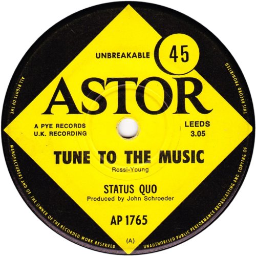 TUNE TO THE MUSIC Label Side A
