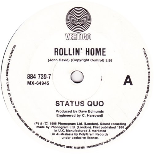 ROLLIN' HOME Label Side A