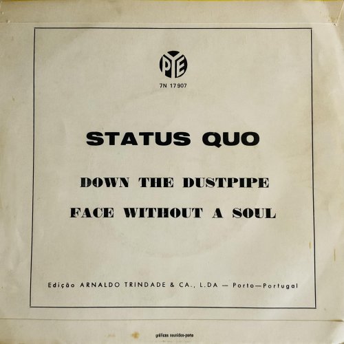 DOWN THE DUSTPIPE Picture Sleeve Rear