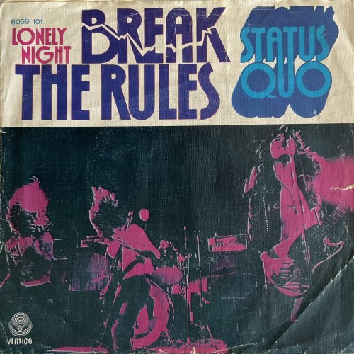 BREAK THE RULES Picture Sleeve Front