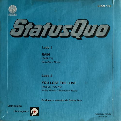 RAIN Picture Sleeve Rear