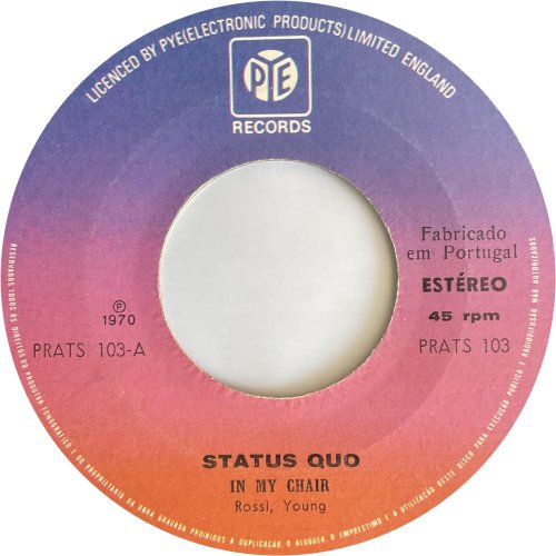 IN MY CHAIR (REISSUE) Label Side A