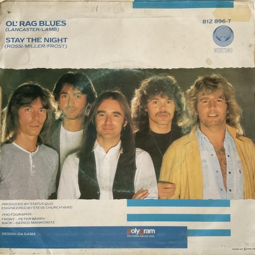 OL' RAG BLUES Picture Sleeve Rear