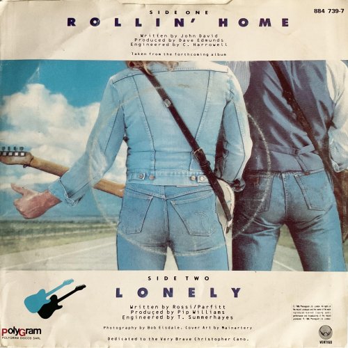 ROLLIN' HOME Picture Sleeve Rear