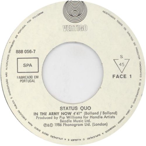 IN THE ARMY NOW Label Side A