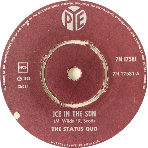 ICE IN THE SUN Label v2 Side A