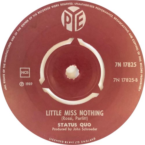 THE PRICE OF LOVE Label Side B