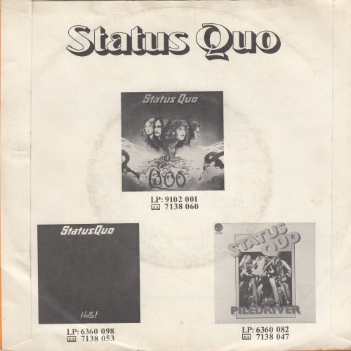 DOWN DOWN Picture Sleeve 1 Rear