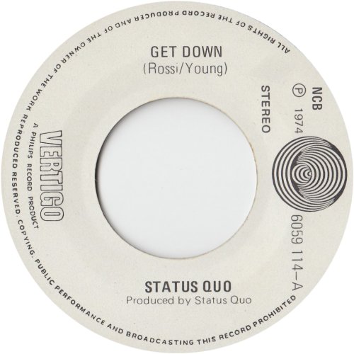 DOWN DOWN Label 1 Side A