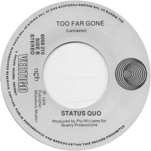 AGAIN AND AGAIN Label Side B