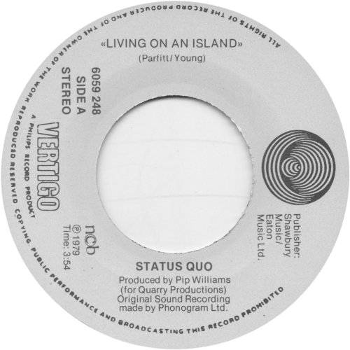 LIVING ON AN ISLAND Label Side A