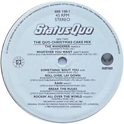 THE QUO XMAS CAKE MIX + OTHERS (PROMO) Promo 12