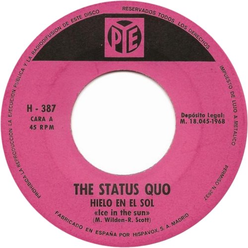 ICE IN THE SUN Label Side A