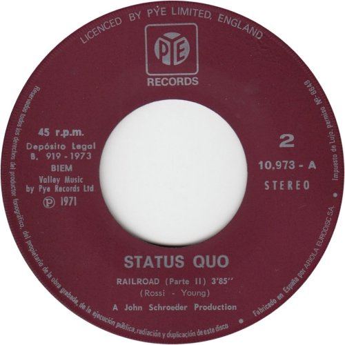 RAILROAD (PART I) Label Side B