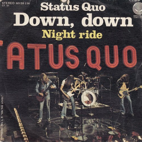 DOWN DOWN Picture Sleeve Front