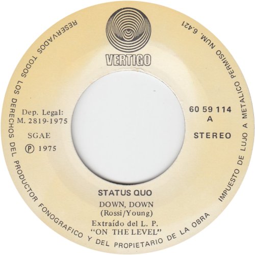 DOWN DOWN Label Side A