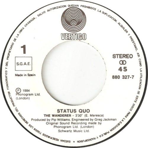 THE WANDERER Label Side A