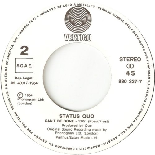 THE WANDERER Label Side B