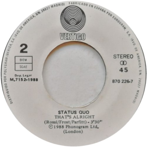 AIN'T COMPLAINING Label Side B