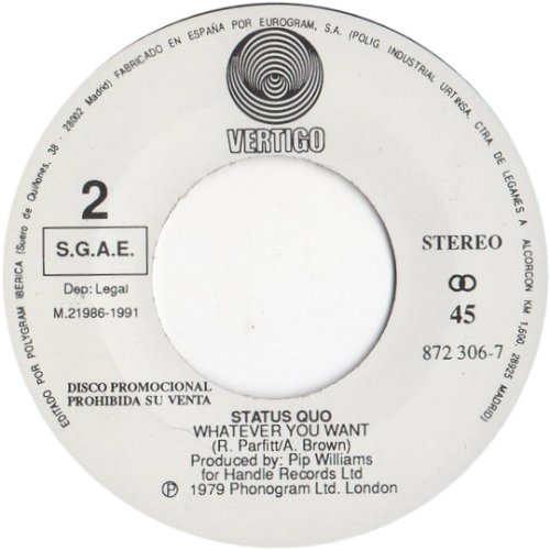 BURNING BRIDGES (1991 PROMO) Promo Label Side B