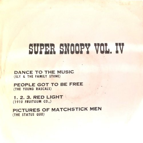 SUPER SNOOPY VOL IV (PICTURES OF MATCHSTICK MEN) Picture Sleeve v2 Rear