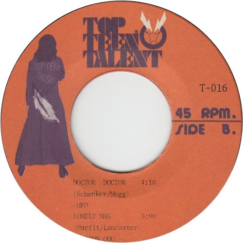 TOP TEEN TALENT (LONELY MAN) Label Side B