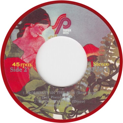 SUPER HITS REISSUE (ROCKIN' ALL OVER THE WORLD) Red Vinyl Label Side B