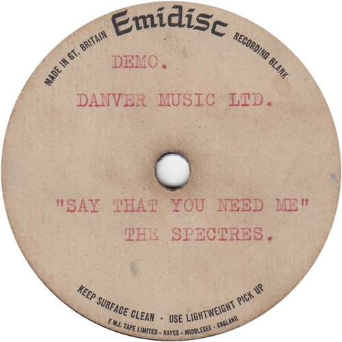 SAY THAT YOU NEED ME Acetate Side A