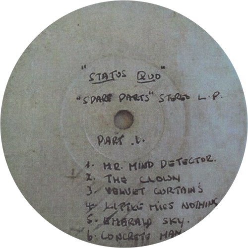 SPARE PARTS White label promo Side B