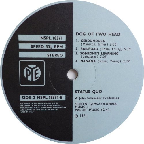 DOG OF TWO HEAD Blue Label - 